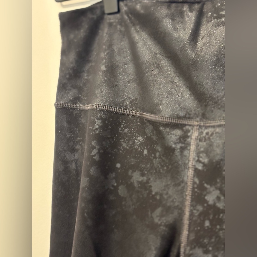 Athleta Elation Misty Lace Tight Womens Leggings Size Small Gray / Black - Picture 2 of 8